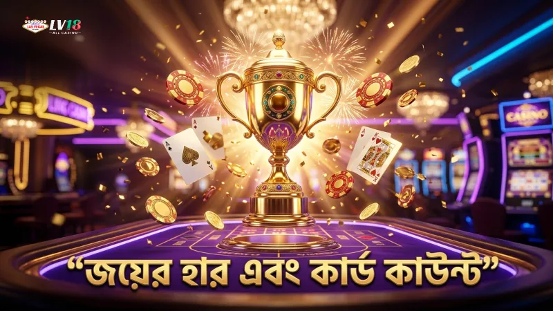 আন্দর বাহার লাইভ গেমে জয়ের হার ও কার্ড কাউন্ট তথ্য