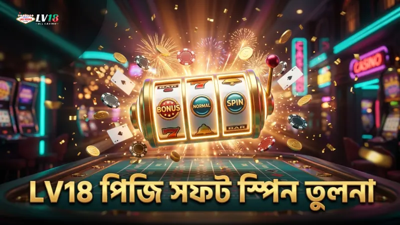LV18 নিশ্চিত করে পিজি সফটের বাই-বোনাস ও নরমাল স্পিন পার্থক্য।