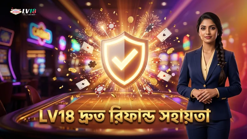 LV18 কাস্টমার সাপোর্ট দ্রুত রিফান্ড ও সহায়তা দেয়