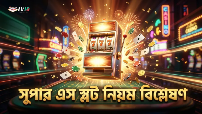 সুপার এস স্লট গেমের নিয়মাবলী ও স্পিন পদ্ধতি বিশ্লেষণ
